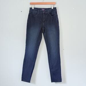 NYDJ Jeans Size 8 Alina Legging Dark Wash Skinny Classic Capsule Stretch